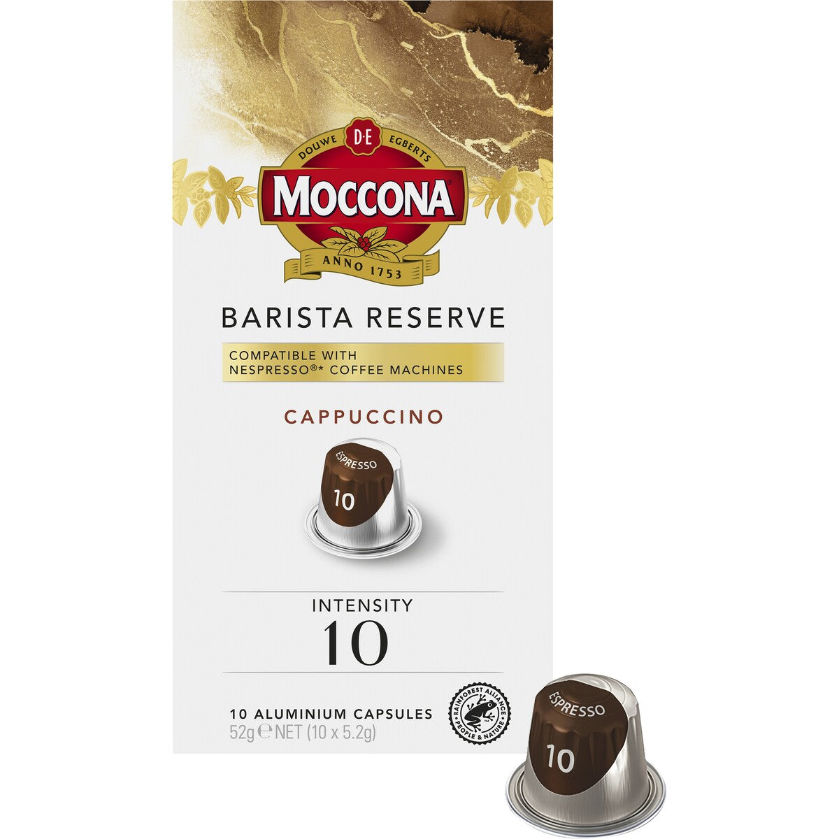 Moccona Barista Reserve Capsules Dark Roast Espresso 10 Pack, 1pc