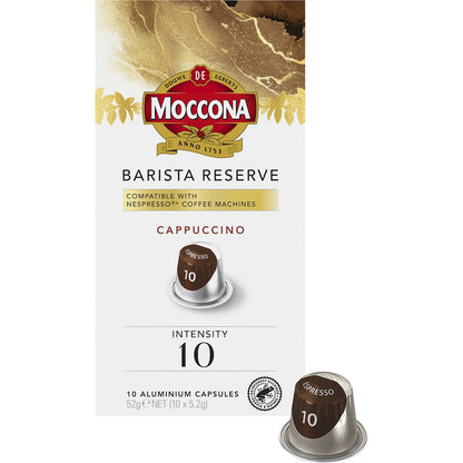 Moccona Barista Reserve Coffee Pods Intensity 10 Dark Espresso 10 Pack
