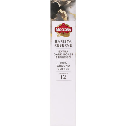 Moccona Barista Reserve Coffee Pods Intense 12 Extra Dark Espresso 10 Pack