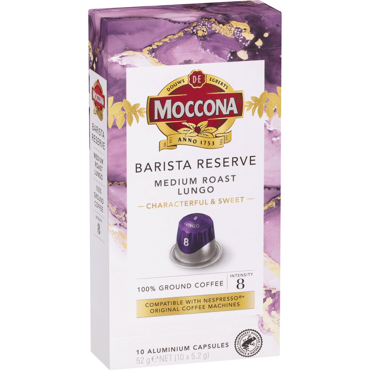 Moccona Barista Reserve Capsules Medium Roast Lungo 10 Pack, 1pc