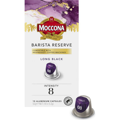 Moccona Barista Reserve Capsules Medium Roast Lungo 10 Pack, 1pc