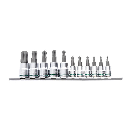Kincrome 11 Piece Ball End Torx Socket Set - 1/4" & 3/8" Drive
