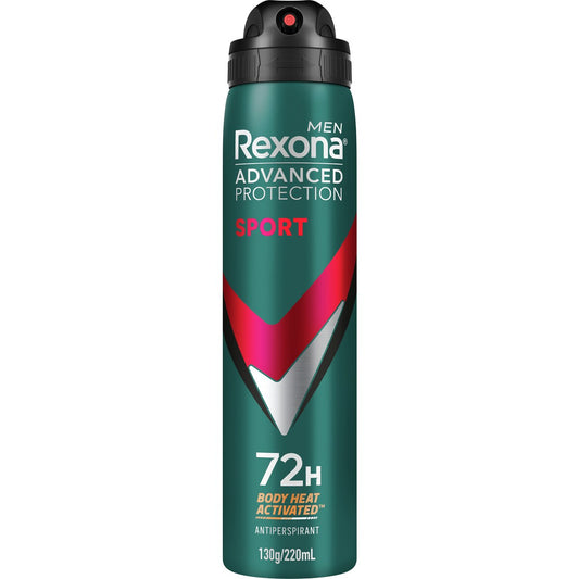 Rexona Men Advanced Sport Anti Perspirant Aerosol Deodorant 220ml