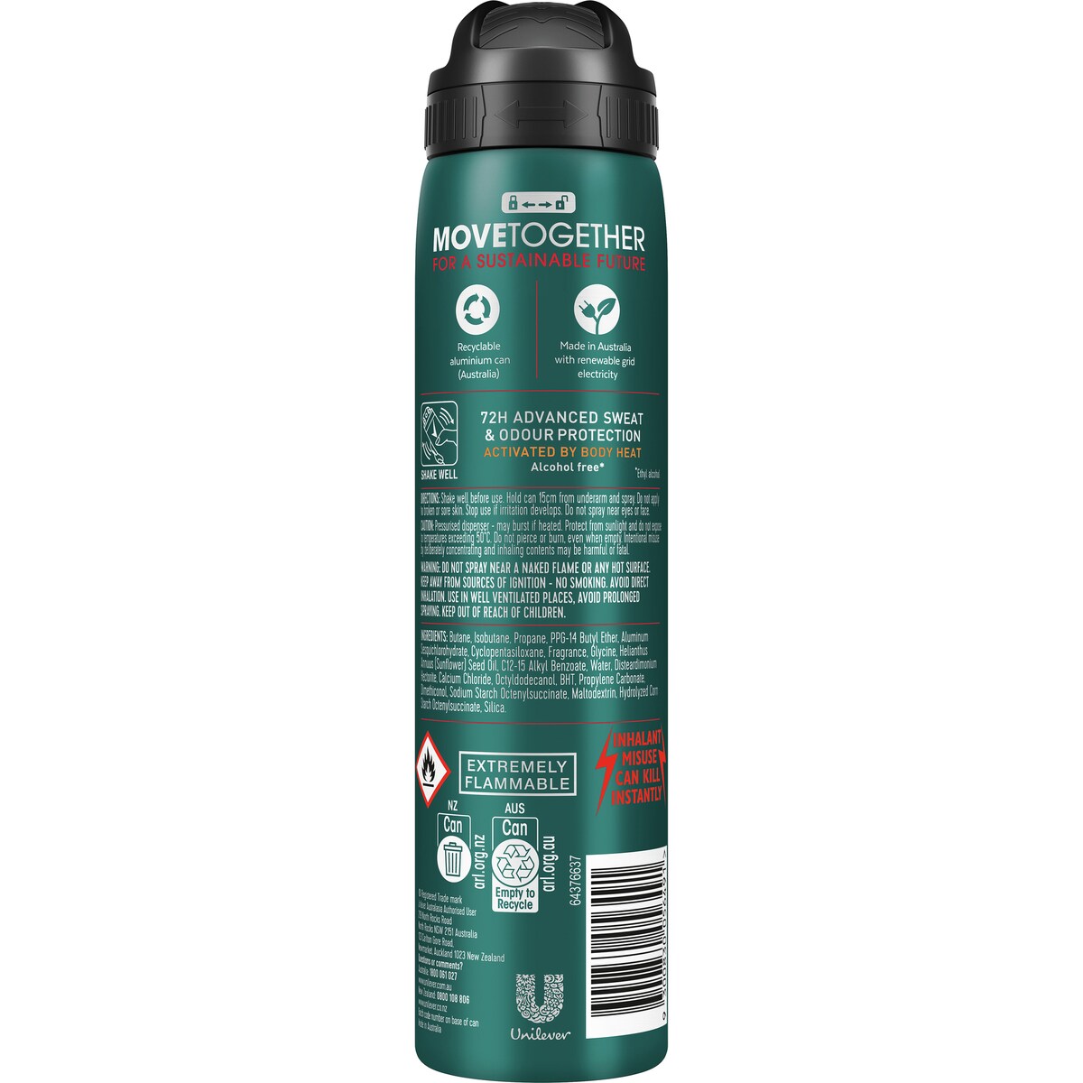 Rexona Men Advanced Sport Anti Perspirant Aerosol Deodorant 220ml