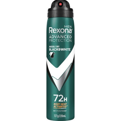 Rexona Men Advanced Protection Deodorant Invisible Dry 220 Ml