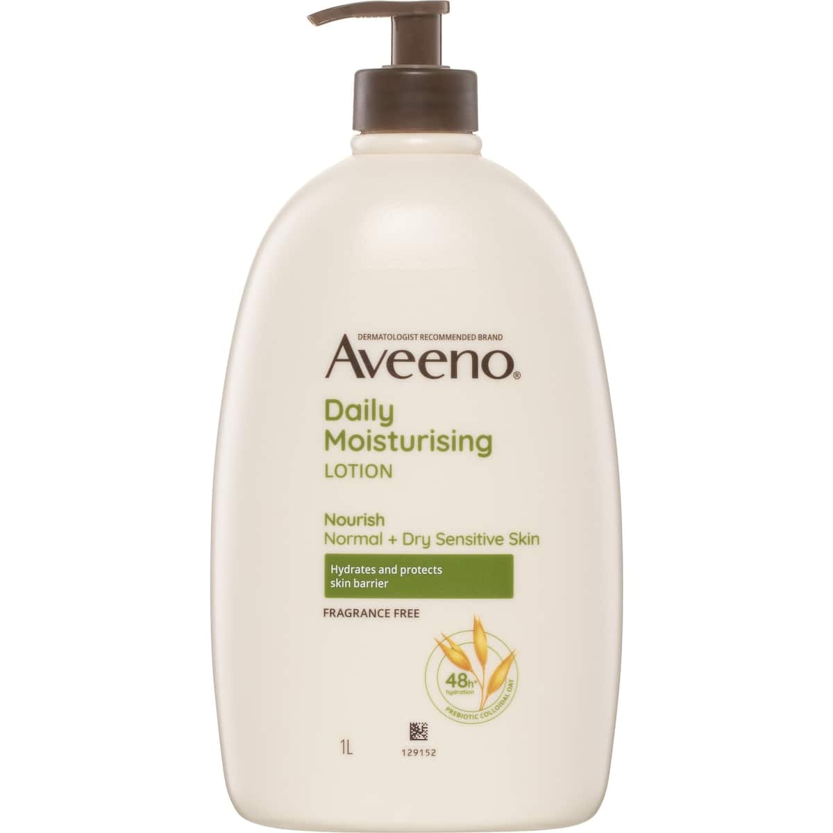 Aveeno Daily Moisturising Body Lotion Fragrance Free Sensitive Skin 1l