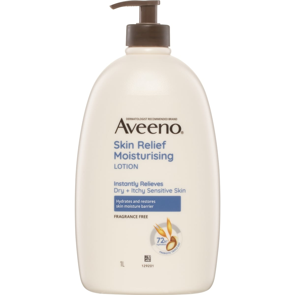 Aveeno Skin Relief Fragrance Free Body Lotion Dry Sensitive Skin 1l