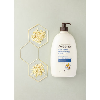 Aveeno Skin Relief Fragrance Free Body Lotion Dry Sensitive Skin 1l