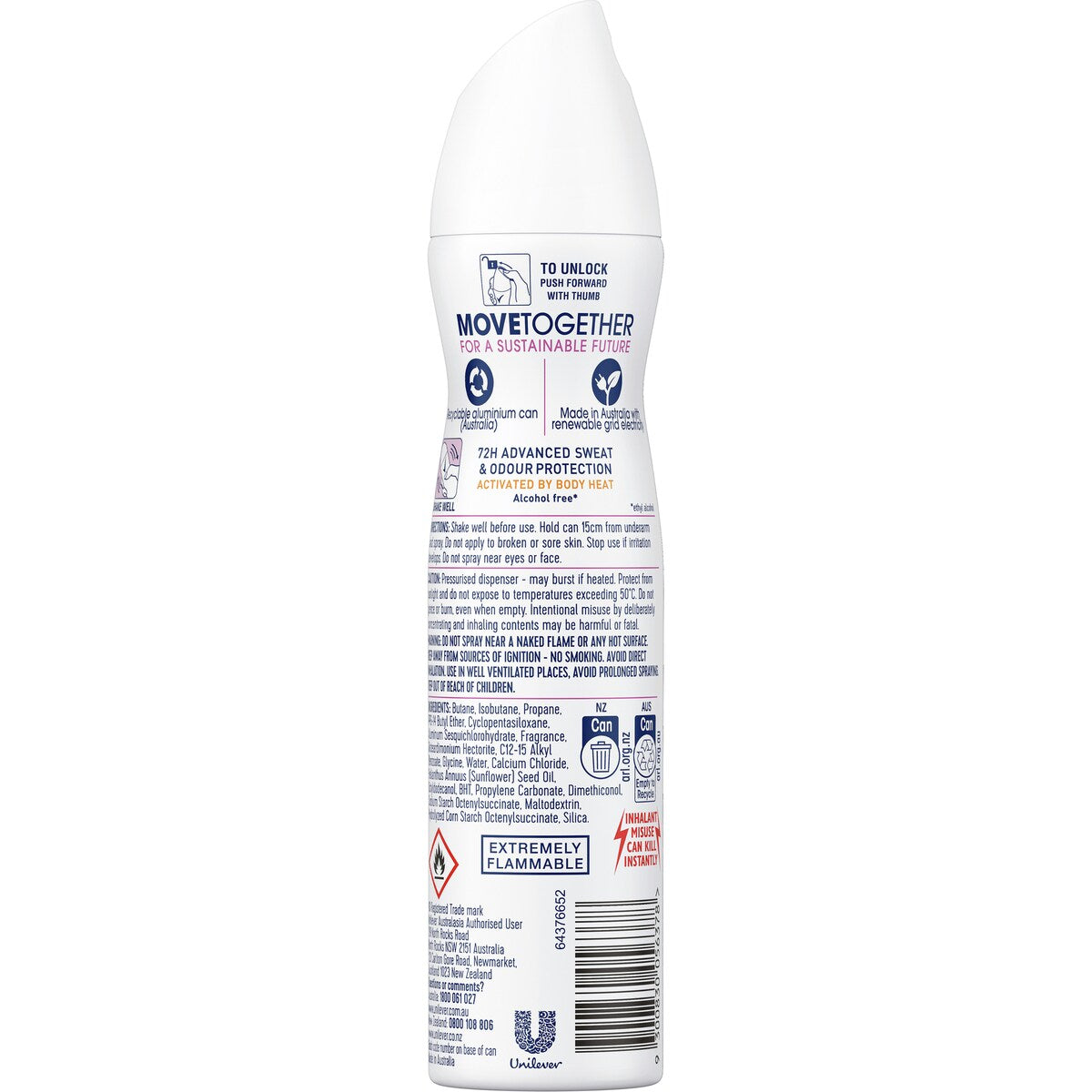 Rexona Women Advanced Protection Deodorant Invisible Dry Pure 220 Ml