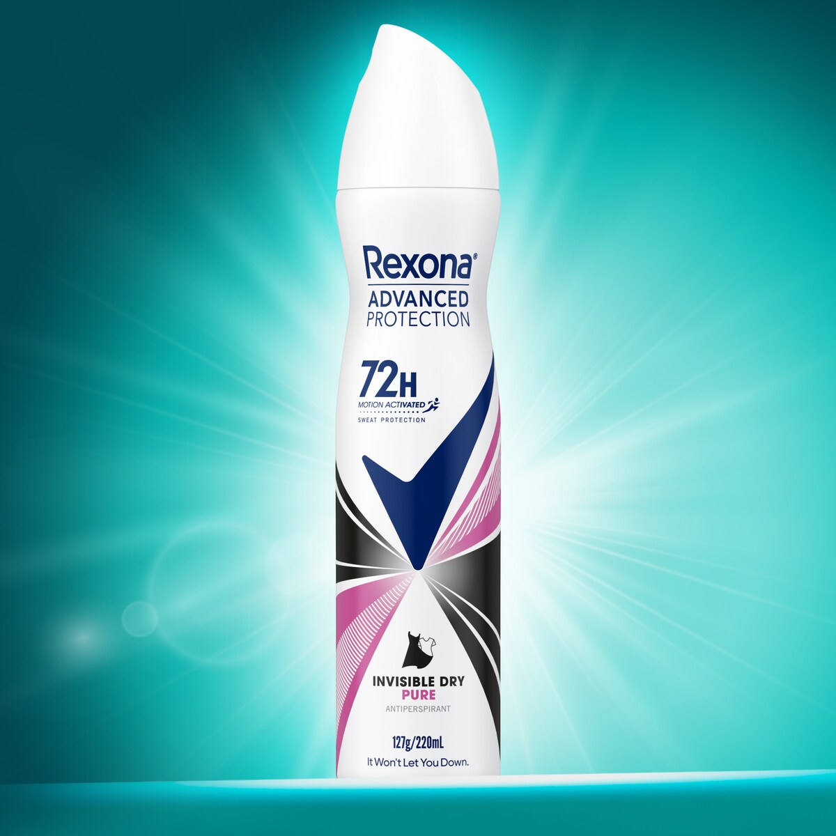 Rexona Women Advanced Protection Deodorant Invisible Dry Pure 220 Ml