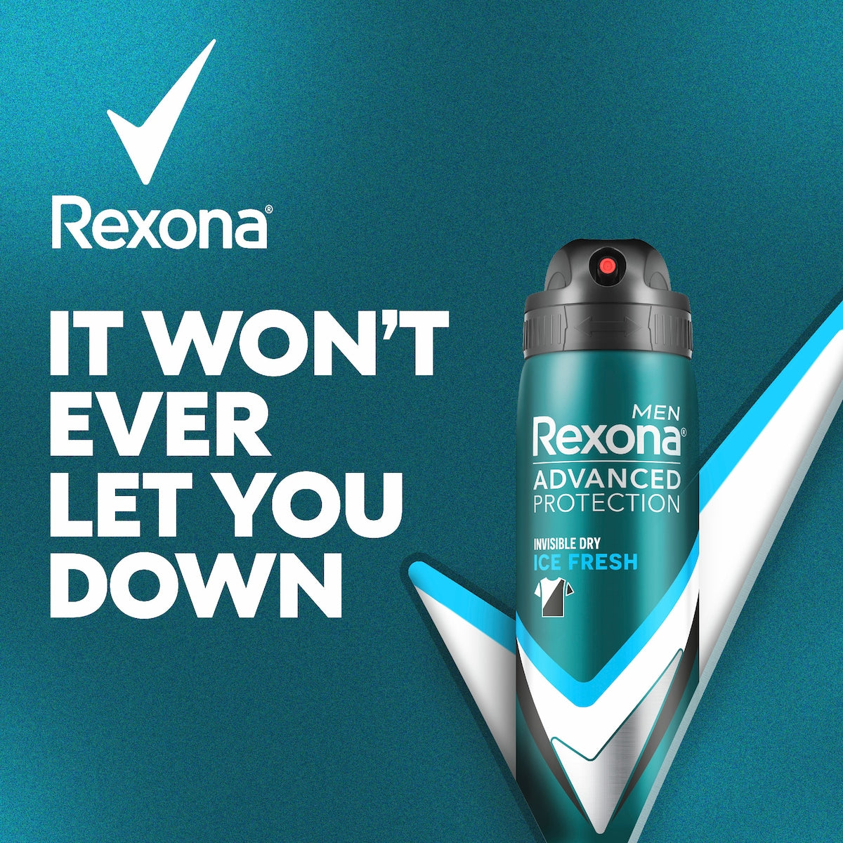 Rexona Men Advanced 72hr Deodorant Aerosol Ice Fresh 220ml