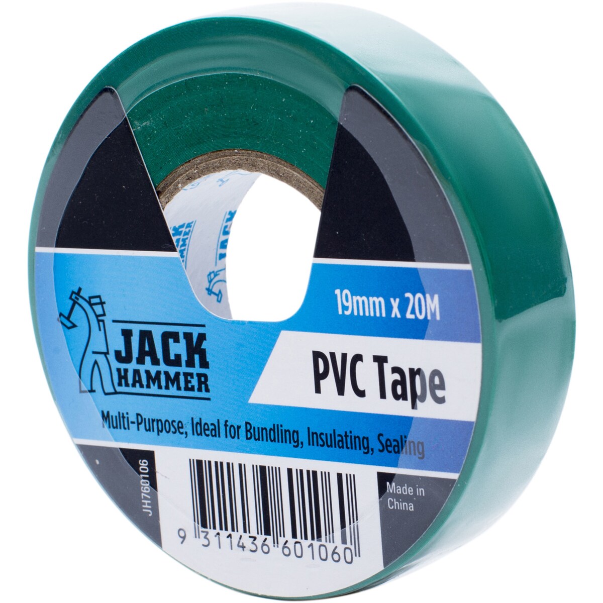 Jack Hammer Pvc Tape 19Mm X 20M each