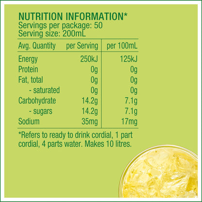 Golden Circle Cordials Lemon Cordial 2l