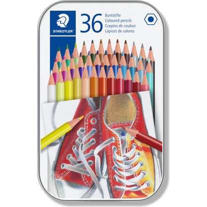 Staedtler Coloured Pencils Tin 36 pack