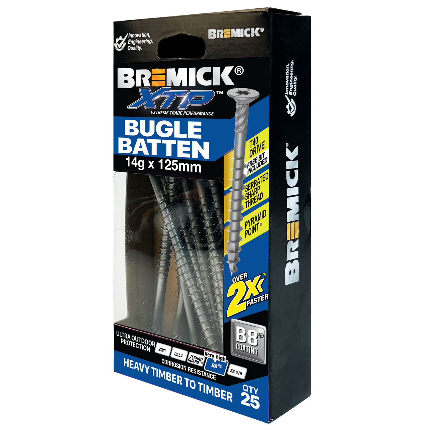 Bremick XTP Bugle Batten - 14g x 125mm - 25 Pack
