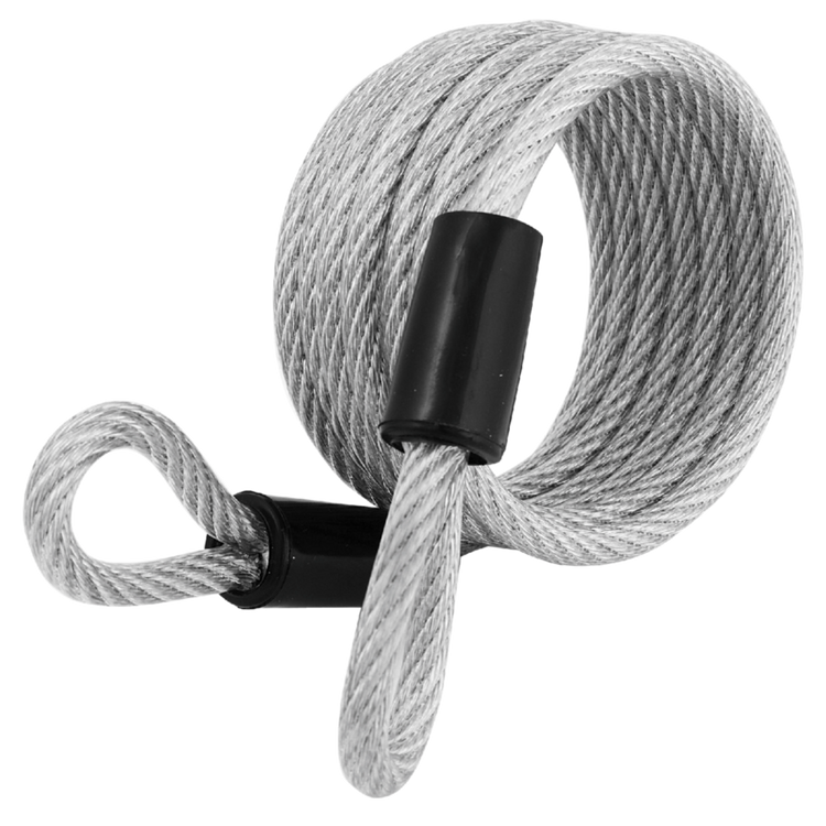 Master Lock 6mm x 1.8m Looped Self Coil Cable