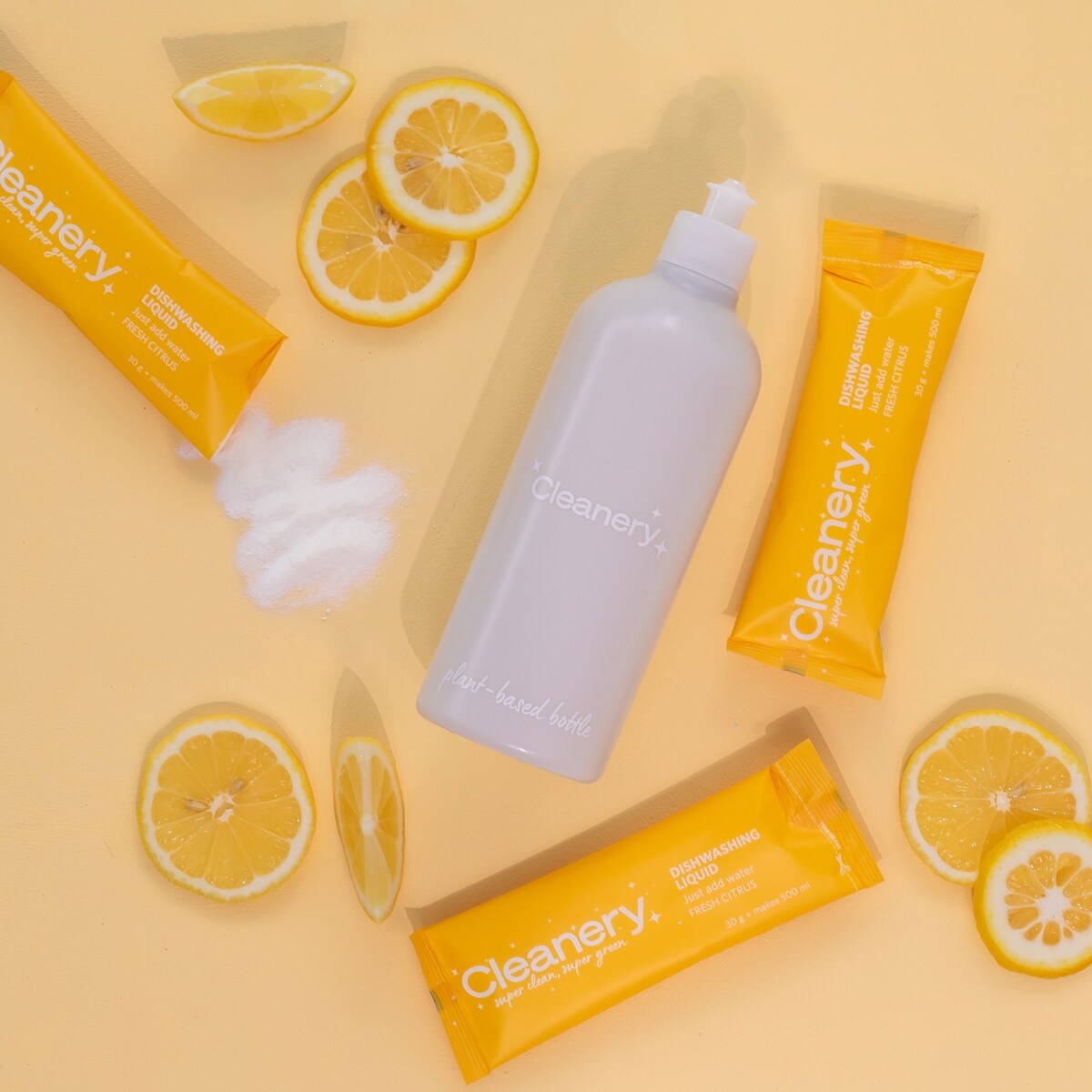 Cleanery Dishwashing Liquid Powder Refill Citrus 30g