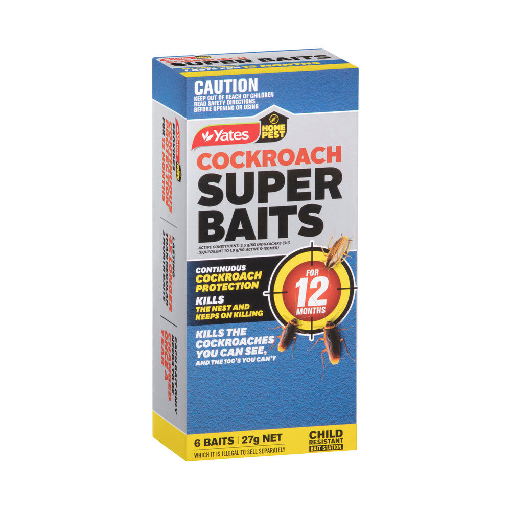 Yates Home Pest Cockroach Super Baits - 6 pack