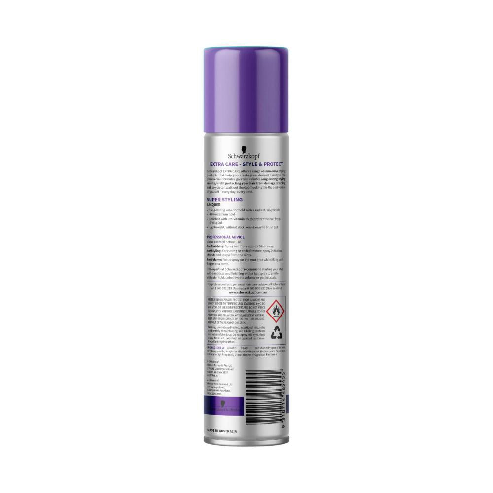 Schwarzkopf Extra Care Super Styling Hold Hair Lacquer - 100g