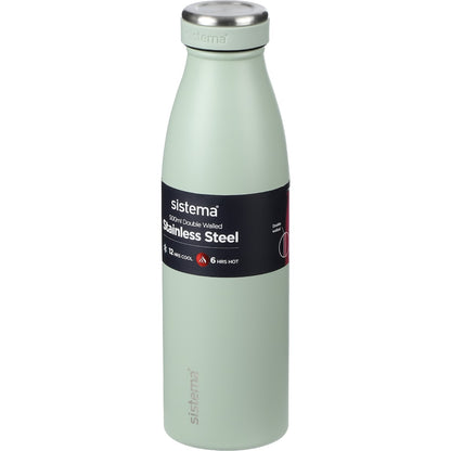 Sistema Double Walled Stainless Steel Bottle Assorted 500ml Each