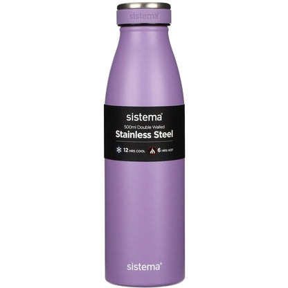 Sistema Double Walled Stainless Steel Bottle Assorted 500ml Each