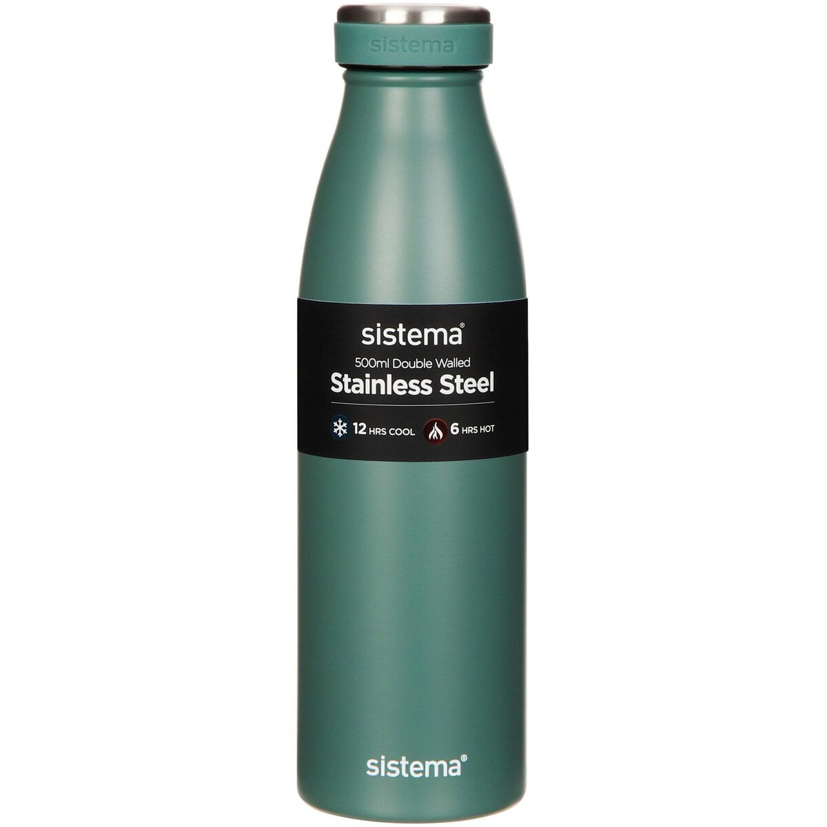 Sistema Stainless Steel Bottle Double Walled Assorted 500ml
