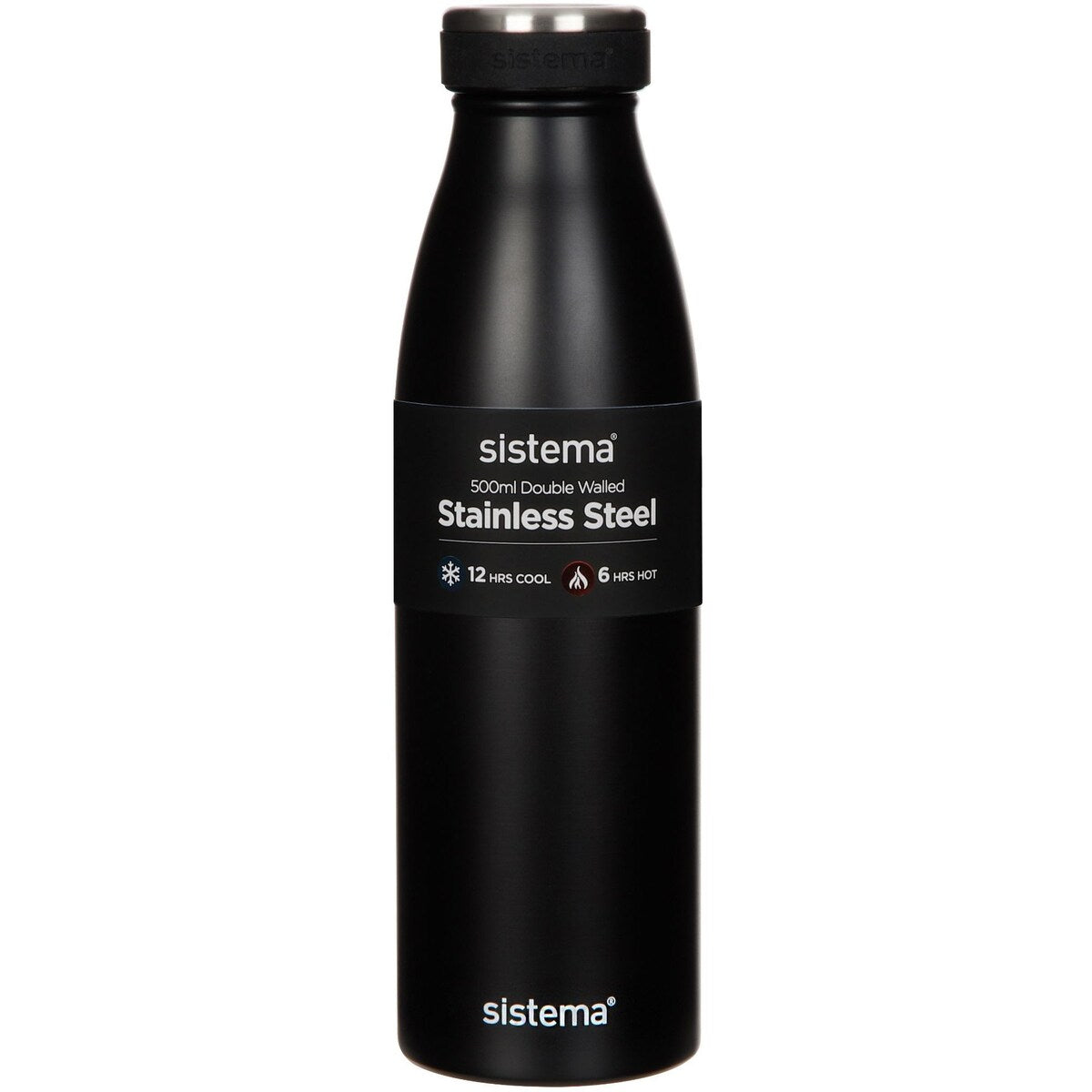 Sistema Stainless Steel Bottle Double Walled Assorted 500ml