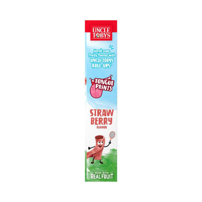 Une Tobys Roll-ups Strawberry Fun Prints Snacks Made With Real Fruit - 94g