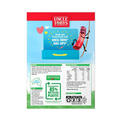 Une Tobys Roll-ups Rainbow Berry Lunchbox Snacks Made With Real Fruit - 94g