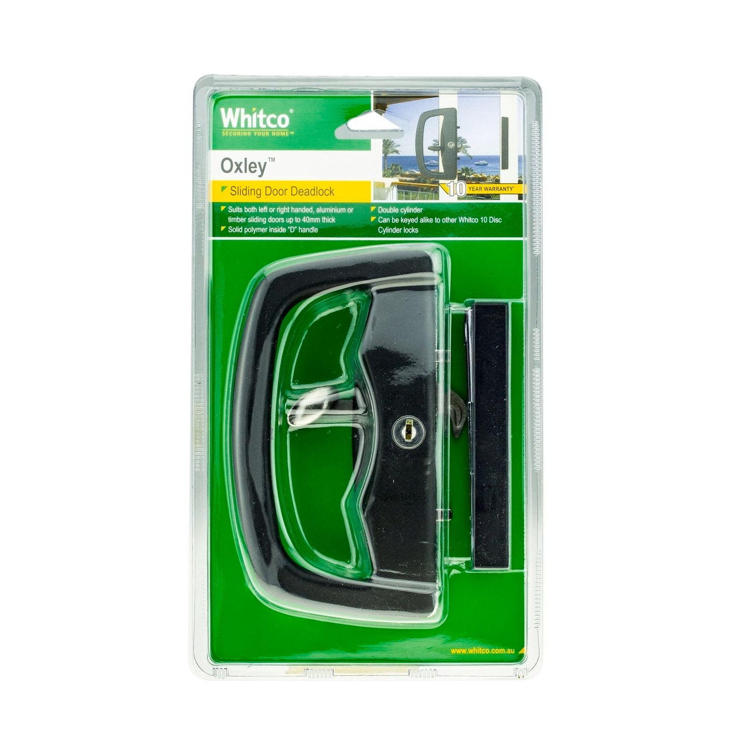 Whitco Sliding Patio Door Lock - 6mm