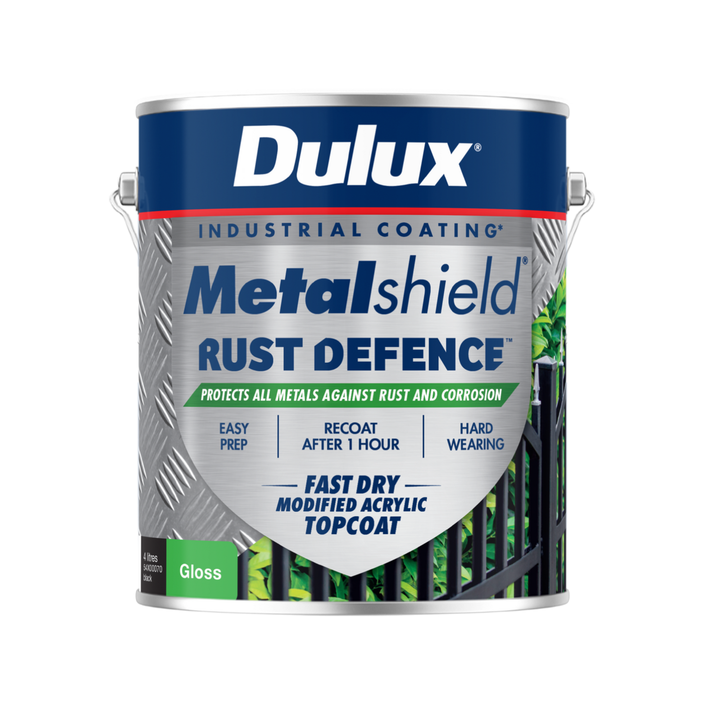 Dulux Metalshield Rust Defence - 4L - Black Gloss