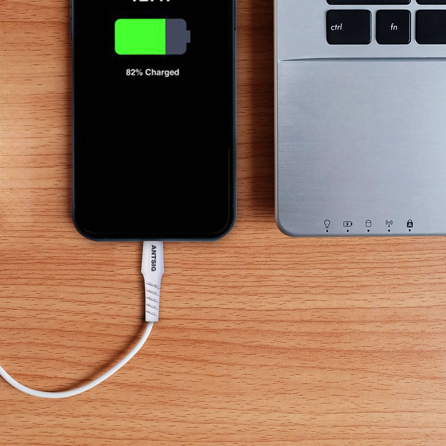Antsig USB C to Lightning Cable - 1m - White