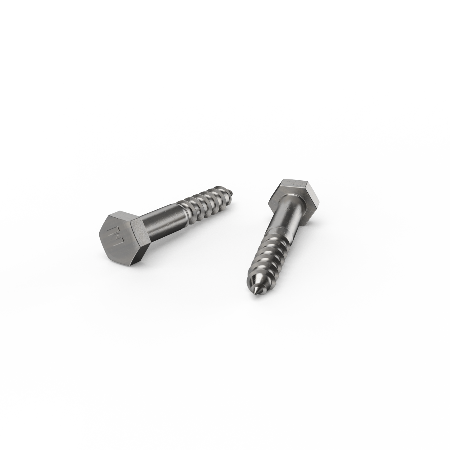Zenith Coach Screws - M8 x 50mm - Stainless Steel 304 - 12 Pack