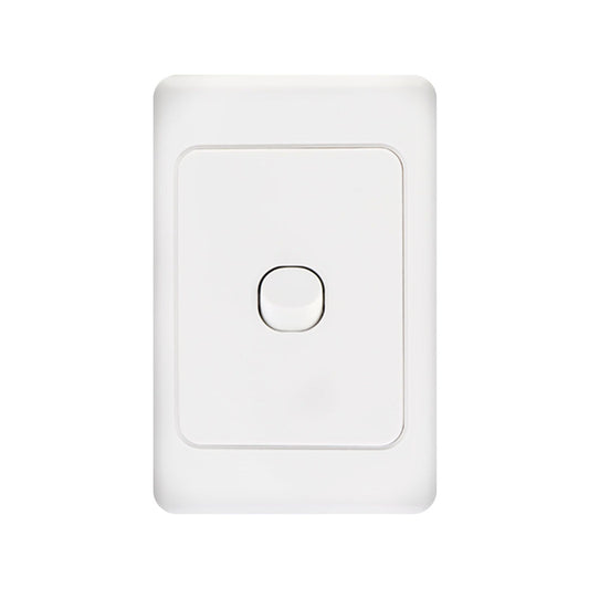 Deta White 1 Gang Vertical Switch
