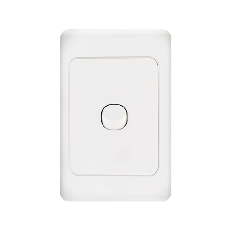 DETA White 1 Gang Single Vertical Switch