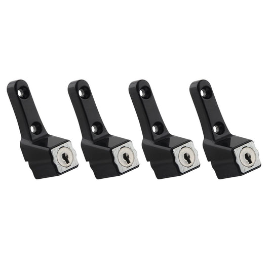 Ikonic Black Sliding Window Lock - 4 Pack