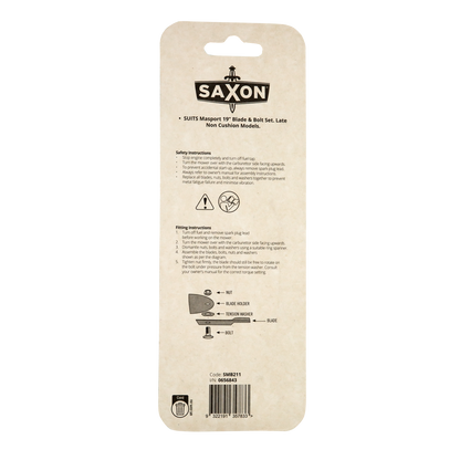 Saxon Masport 19" Blade and Bolt Set SMB211 - 2 Pack