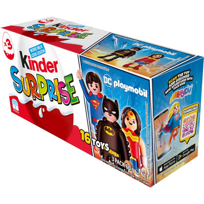 Kinder Surprise Milk Chocolate Egg 60g 3 Pack