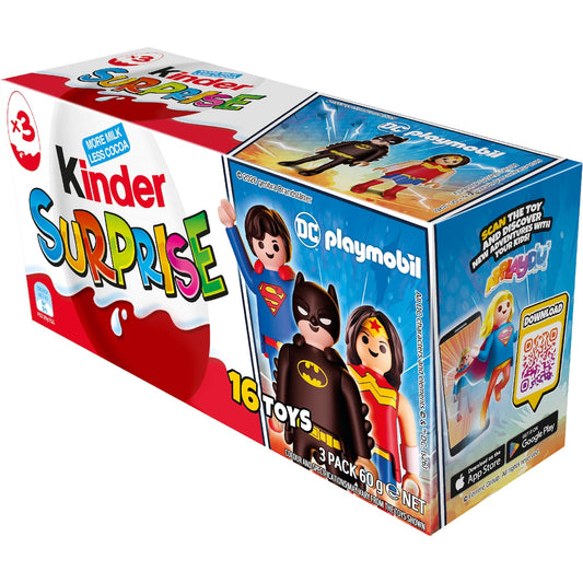 Kinder Surprise Milk Chocolate Egg 60g 3 Pack