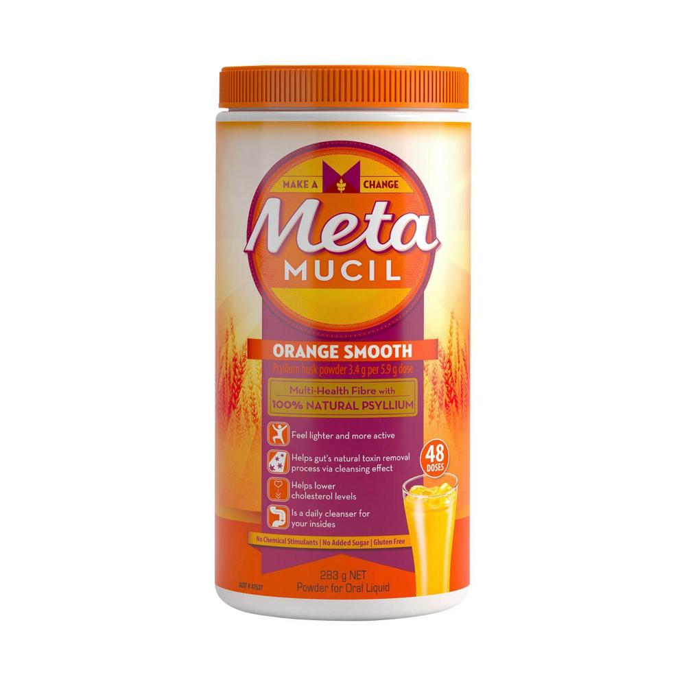 Metamucil Orange Smooth Daily Fibre Supplement 48 Doses - 283g
