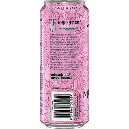 Monster Energy Ultra Strawberry Dreams Drink 500mL