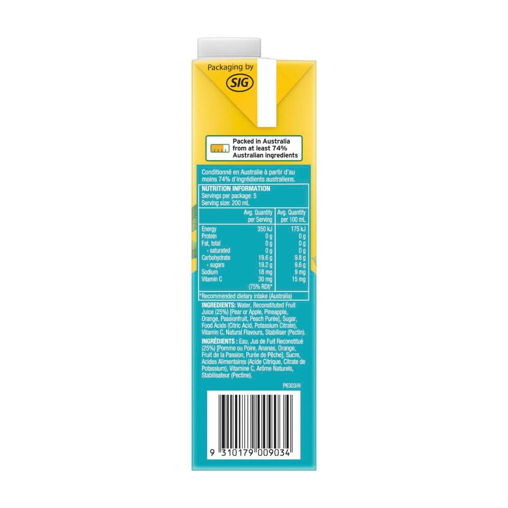 Golden Cire Tetra Drink Sunshine Punch - 1L