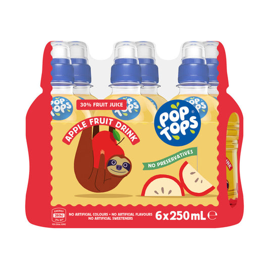 Pop Tops Apple Drink - 6 Pack