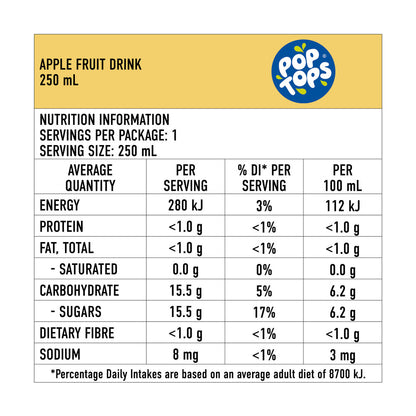 Pop Tops Apple Drink - 6 Pack
