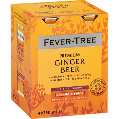 Fever-Tree Premium Ginger Beer 250mL x 4 pack