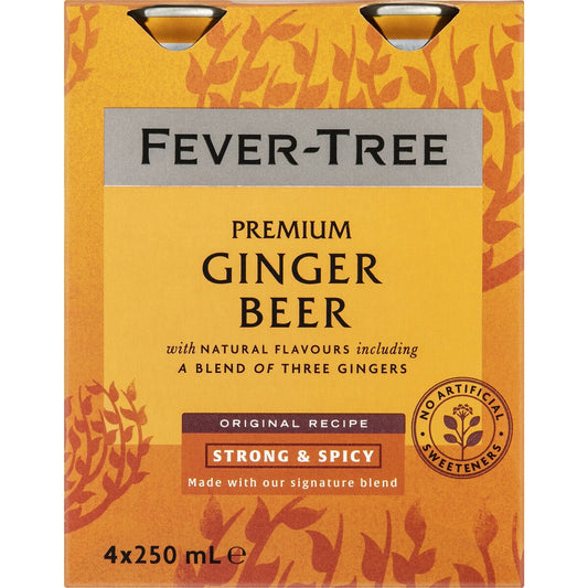 Fever-Tree Premium Ginger Beer 250mL x 4 pack