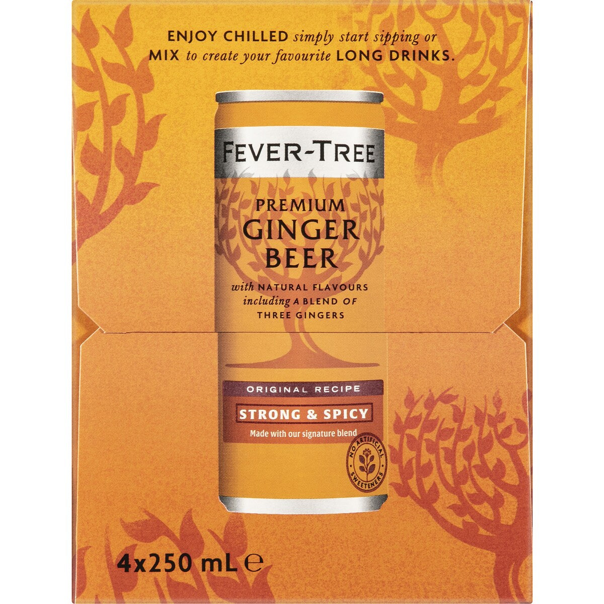 Fever-Tree Premium Ginger Beer 250mL x 4 pack