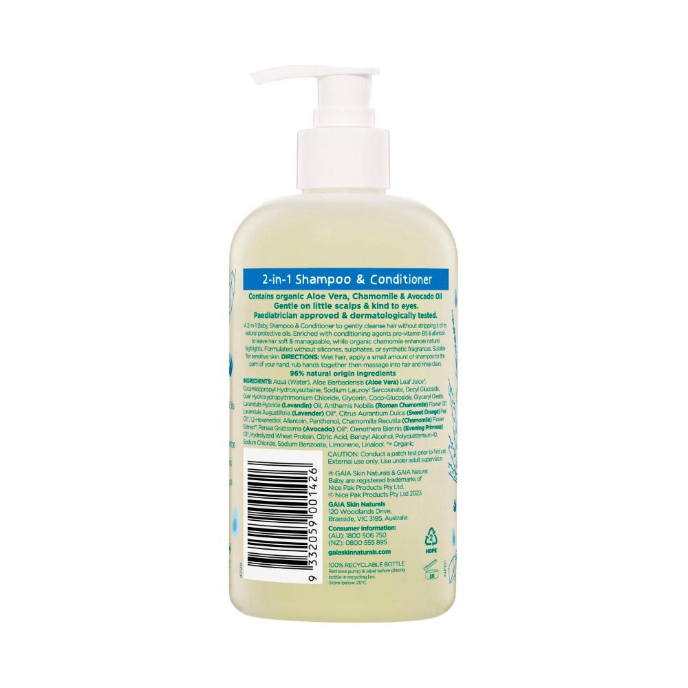 Gaia 2 In1 Shampoo & Conditioner - 500mL