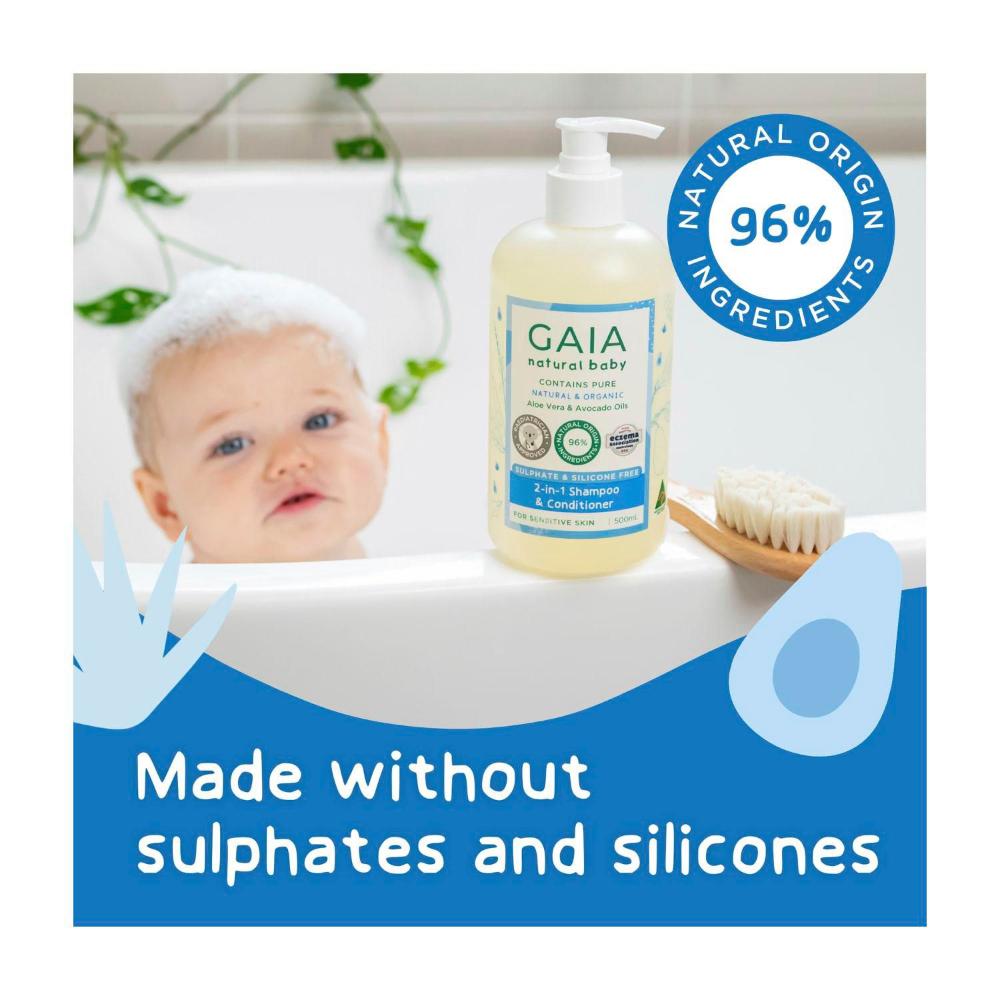 Gaia 2 In1 Shampoo & Conditioner - 500mL