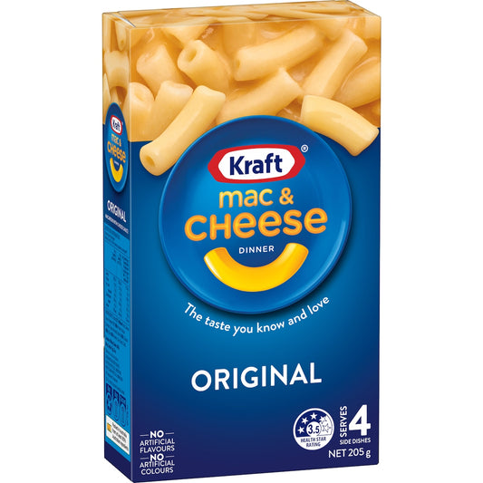 Kraft Mac & Cheese Macaroni Pasta Original Noodles 205g
